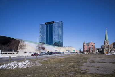Seneca Niagara Casino and Hotel on Fourth Street in Niagara Falls, N.Y. Photo by Lillian Reid.