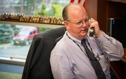 James Burns, is the assistant special agent in charge of the U.S. Drug Enforcement Administration's upstate New York sector. Photo by Lillian Reid.