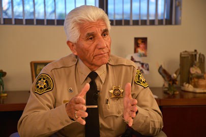 Santa Cruz County, Ariz., Sheriff Tony Estrada says a completely sealed border is impossible. Photo by Lillian Reid.