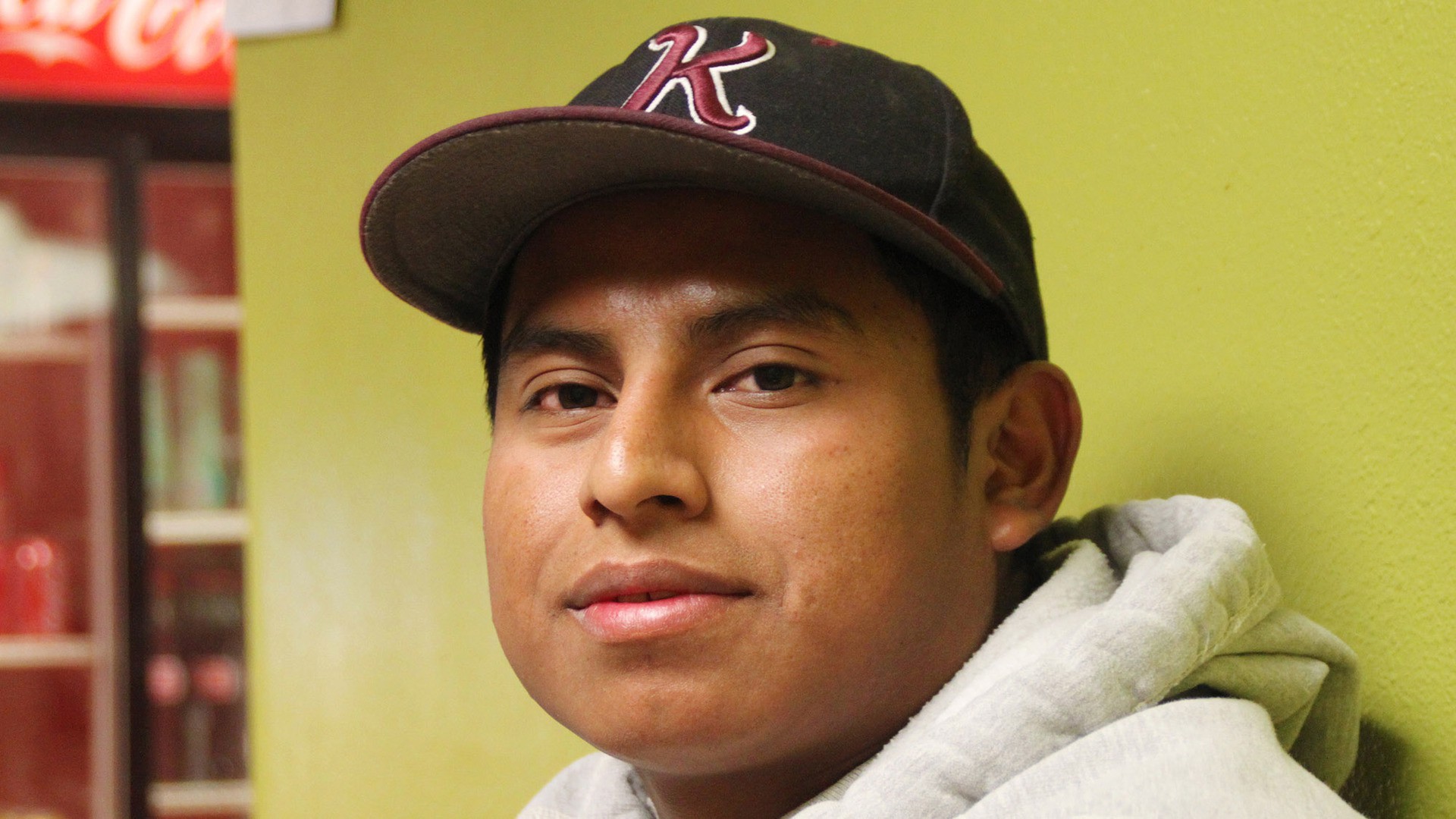 Elias Pérez, 22, emigrated from Guatemala by himself when he was 14. (Photo by Emilie Eaton.)