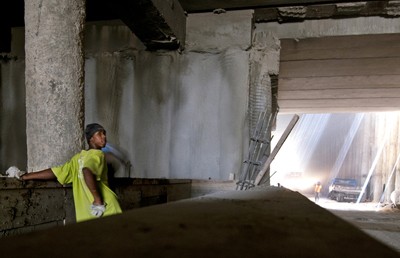 Many Haitian workers are employed building a subway in Santo Domingo. Photo by Lindsay Erin Lough