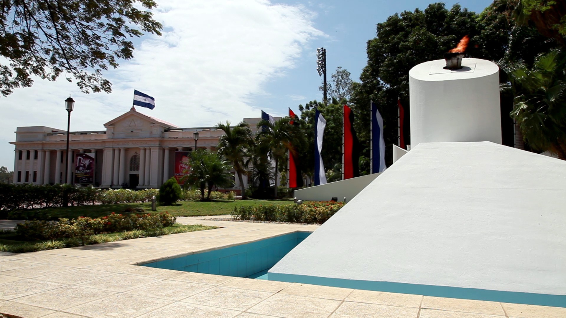 The National Palace of Culture in Managua, Nicaragua, houses the National Museum, which holds a variety of exhibitions from prehistoric bones and pottery to modern art. (Photo by Theresa Poulson)