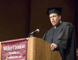 Rodriguez speaking at convocation