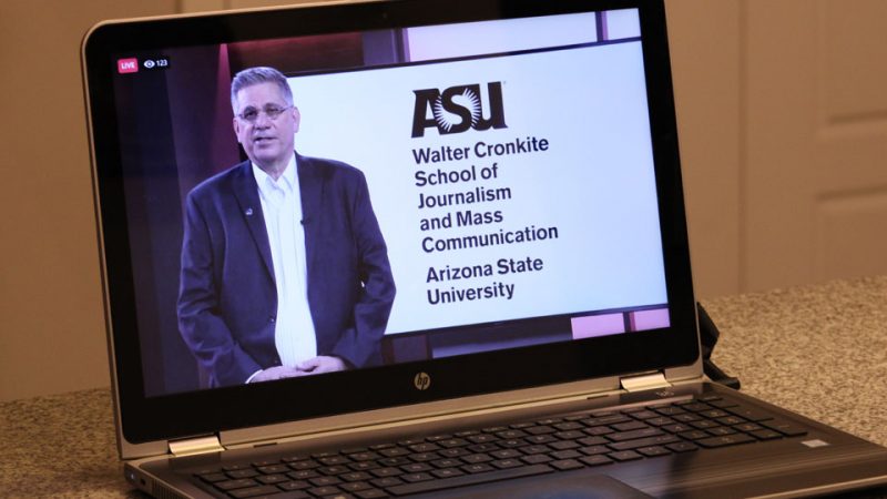 Indian Country Today Editor Mark Trahant speaks to Cronkite graduates during the Fall 2020 virtual convocation