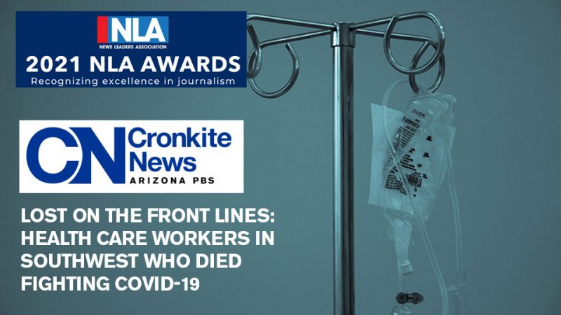 A project documenting healthcare workers who died during the COVID-19 pandemic was awarded the Batten Medal for Coverage of the Coronavirus Pandemic from the News Leaders Association.