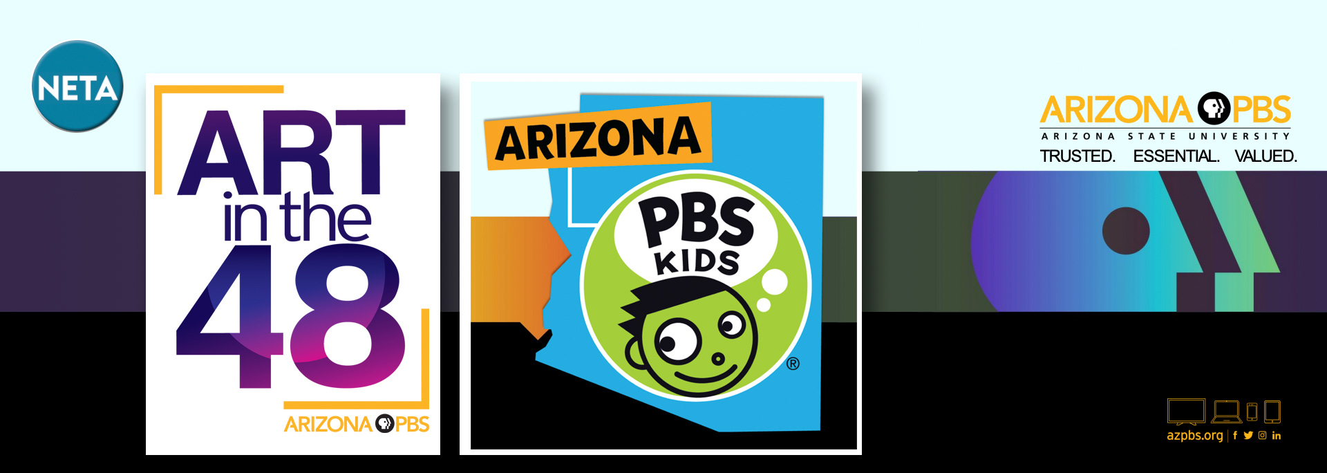 Arizona PBS took home two awards in the Overall Excellence category of the 53rd Annual Public Media Awards (PMAs) on January 25, 2022. The PMAs, presented by the National Educational Telecommunications Association (NETA), honor public media stations’ finest work in community engagement, content, education, and marketing/communications.